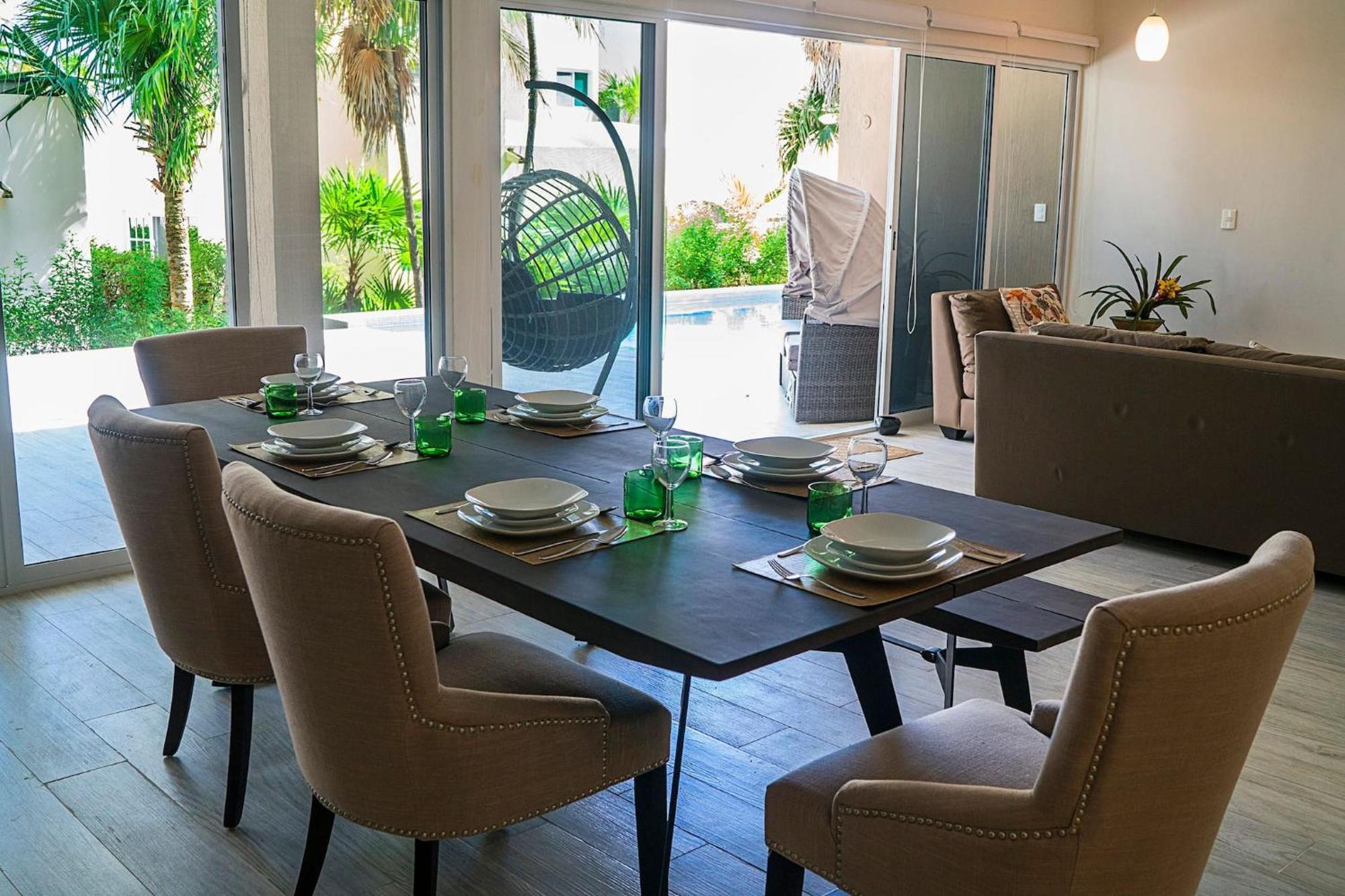 3Br Casa Matuk I Steps From Spectacular Beach I Private Pool Плая-дель-Кармен Экстерьер фото